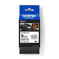 Brother TZE-FX221 Flexibele tape Zwart/Wit