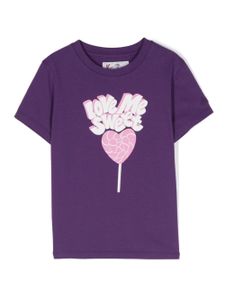 MC2 Saint Barth Kids t-shirt en coton à imprimé graphique - Violet