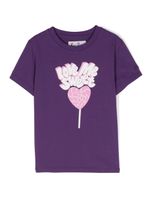 MC2 Saint Barth Kids t-shirt en coton à imprimé graphique - Violet - thumbnail