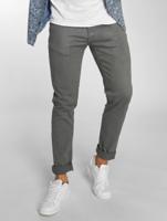 Urban Classics / Straight fit jeans Basic Twill 5 Stretch in grijs