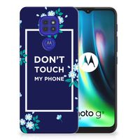 Motorola Moto G9 Play | E7 Plus Silicone-hoesje Flowers Blue DTMP - thumbnail