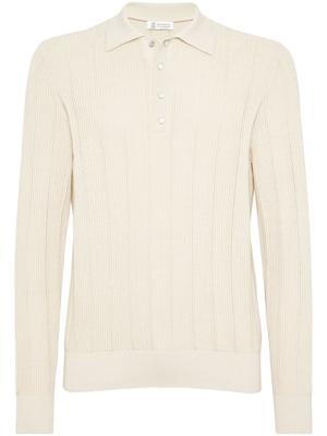Brunello Cucinelli Geperforeerde blouse - Beige