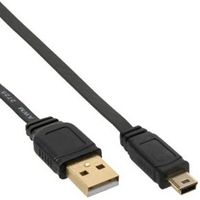 InLine 31805F USB-kabel 0,5 m USB 2.0 USB A Mini-USB B Zwart - thumbnail