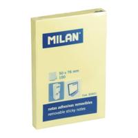 Karteczki Milan samoprzylepne 50x76 mm zólte, 100 sztuk: 85601