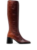 Marine Serre bottes 70 mm en cuir - Marron - thumbnail