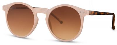 CWI zonnebril rond unisex cat. 3 beige/bruin