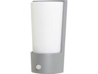 ECO-Light Pino 1841-PIR4 si Buitenlamp met bewegingsmelder (wand) Spaarlamp, LED E27 75 W Zilver