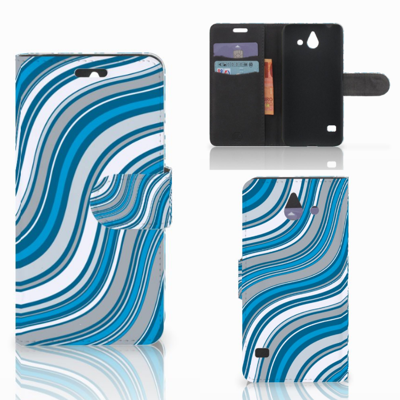 Huawei Ascend Y550 Telefoon Hoesje Waves Blue