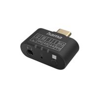 Hama Audio-adapter USB-C-stekker - 3,5-mm-jack-aansluiting Equalizer Microfoon - thumbnail