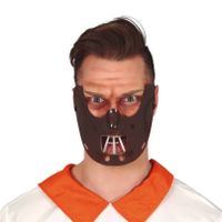 Bruin horror verkleed masker Hannibal voor volwassenen - thumbnail