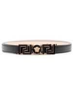 Versace ceinture Greca Goddess en cuir - Noir