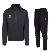 Robey - Off Pitch Scuba Half-Zip Trainingspak - Zwart - thumbnail