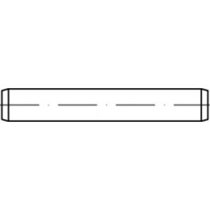 TOOLCRAFT TO-5436273 Cilindrische pen 2 mm Staal 100 stuk(s)