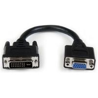 StarTech.com 20cm DVI naar VGA Verloopkabel DVI-I male naar VGA female