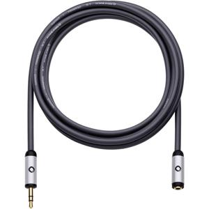 Oehlbach i-Connect J-35 EX Jackplug Audio Verlengkabel [1x Jackplug male 3,5 mm - 1x Jackplug female 3,5 mm] 5.00 m Zwart Vergulde steekcontacten