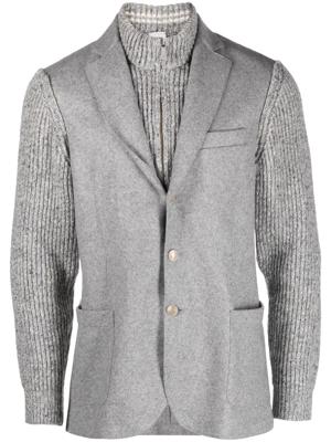 Eleventy Blazer met enkele rij knopen - Grijs