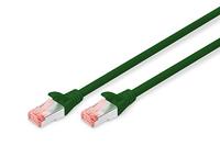 DIGITUS LAN kabel Cat 6 - 0.5m - RJ45 netwerkkabel - S/FTP afgeschermd - Compatibel met Cat 6A & Cat 7 - Groen