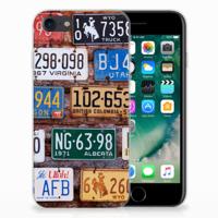 iPhone SE 2022 | SE 2020 | 8 | 7 Siliconen Hoesje met foto Kentekenplaten