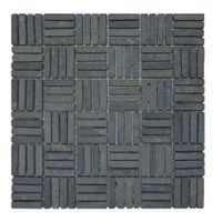 Stabigo Parquet VH 1x4.8 Light Grey mozaiek 30x30 cm grijs mat - thumbnail