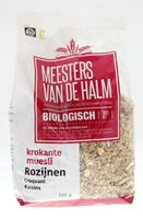 Krokante muesli rozijn bio