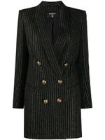 Balmain robe courte à boutonnière croisée - Noir