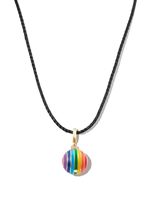 Lauren Rubinski collier en or 14ct à breloque arc-en-ciel