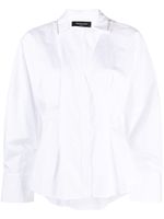 Fabiana Filippi pleated cotton shirt - Blanc