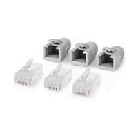 RJ45-Connector | RJ45 Pass Through | Stevig/Gesnoerd UTP CAT6 | Recht | Verguld | 10 Stuks | PVC | G - thumbnail