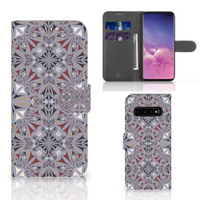 Samsung Galaxy S10 Plus Bookcase Flower Tiles