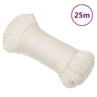 Werktouw 6 mm 25 m polypropeen wit - thumbnail