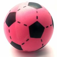 Foam soft voetbal roze 20 cm