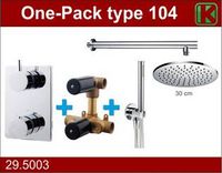 One-Pack Inbouwthermostaatset Type 104 Chr (30Cm)