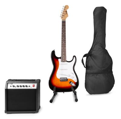MAX GigKit elektrische gitaar set met o.a. gitaarstandaard - Sunburst MAX GigKit elektrische gitaar set met o.a. gitaarstandaard - Sunburst