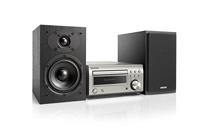 Denon D-M41DAB Mini-HiFi-systeem met CD, Bluetooth en FM/DAB+ tuner met 2 x 30 W uitgangsvermogen, zilver/zwart