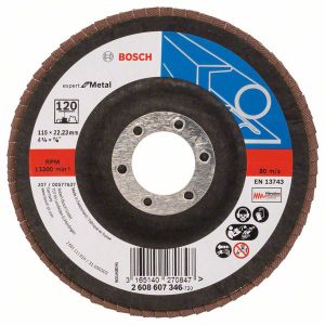 Bosch Accessories 2608607346 X551 Lamellenschijf Diameter 115 mm Boordiameter 22.33 mm Staal 1 stuk(s)