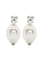 Simone Rocha boucles d'oreilles à perle pendante - Blanc - thumbnail