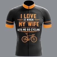 Voor heren Wielrenshirt Korte mouw Fietsen Shirt Kleding Bovenlichaam met 3 achterzakken Bergracen Wegwielrennen Ademend Sneldrogend Vochtregelerend Zacht Zwart Wit Geel Grafisch Polyester Sport Lightinthebox - thumbnail