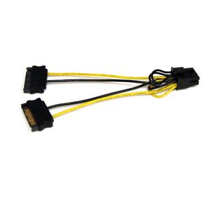 StarTech.com 15cm SATA Voeding naar 8-pins PCI Express Videokaart Voeding Verloopkabel