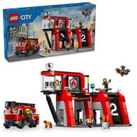 LEGO CITY brandweerkazerne en brandweerauto 60414 - thumbnail