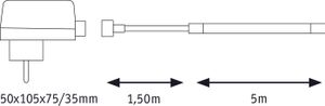 Paulmann SimpLED Outdoor Stripe 78906 LED-strip complete set Met connector (male) 24 V 5 m Warmwit 1 stuk(s)