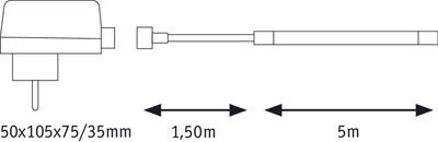 Paulmann SimpLED Outdoor Stripe 78908 LED-strip complete set Met connector (male) 24 V 5 m Daglichtwit 1 stuk(s)