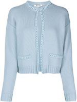 Ports 1961 cardigan à détail de chaîne - Bleu