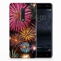 Nokia 5 Silicone Back Cover Vuurwerk - thumbnail