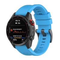 By Qubix - Siliconen sportbandje - Blauw - Compatible met Garmin Fenix 8-51mm - Compatible Garmin bandje