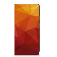 Stand Case voor Motorola Edge 40 Pro Polygon Red - thumbnail