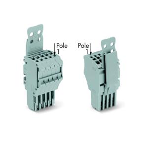 WAGO 2020-102/142-000 Connector, female Grijs 100 stuk(s)