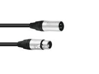 PSSO DMX cable XLR 3pin 3m bk Neutrik