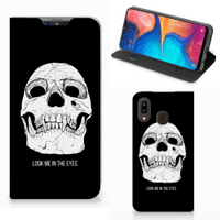 Mobiel BookCase Samsung Galaxy A30 Skull Eyes - thumbnail