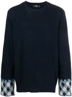 ETRO pull en maille intarsia - Bleu