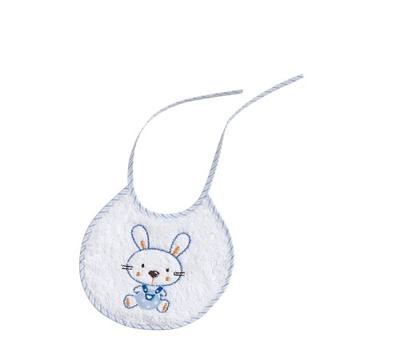 Interbaby slabbetje Konijn junior 20 x 20 cm katoen